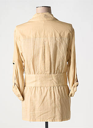 Chemisier coupe cintrée manches longues beige FUEGO WOMAN femme