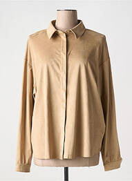 Chemisier coupe droite manches longues beige PENNYBLACK femme