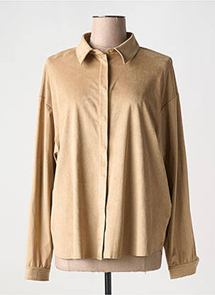 Chemisier coupe droite manches longues beige PENNYBLACK femme