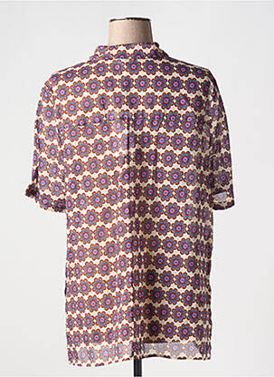 Chemisier manches courtes manches courtes violet DIANA GALLESI femme
