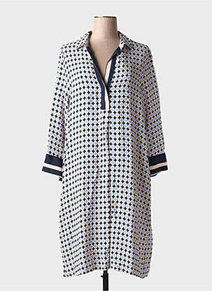 Robe mi-longue blanc ELENA MIRO pour femme