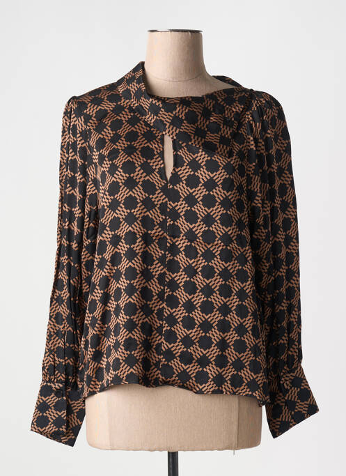 Blouse marron NENETTE pour femme