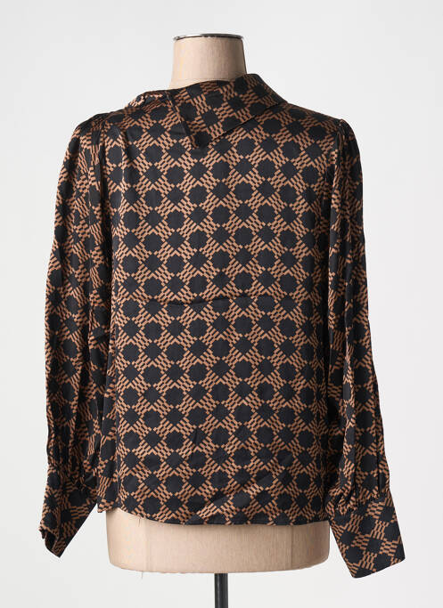 Blouse marron NENETTE pour femme