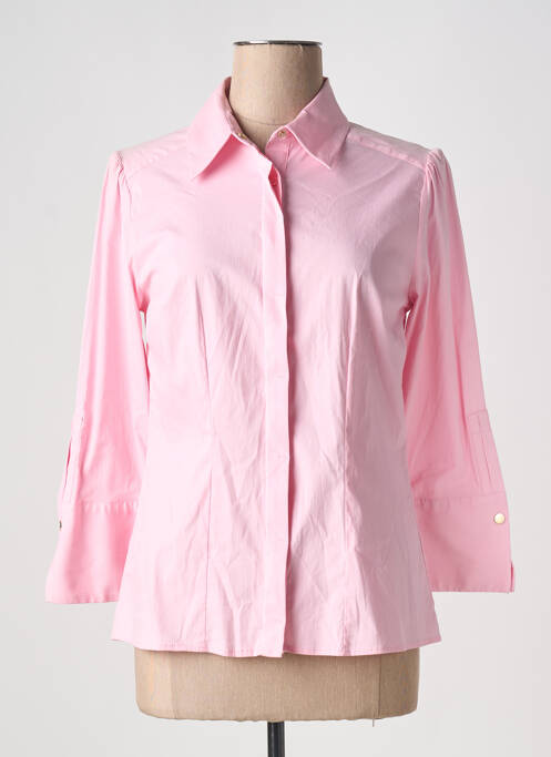 Chemisier coupe cintrée manches 3/4 rose NENETTE femme