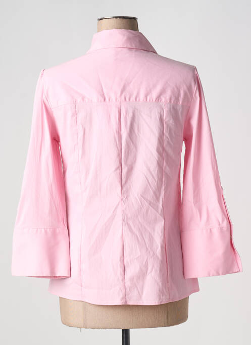 Chemisier coupe cintrée manches 3/4 rose NENETTE femme