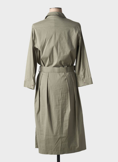 Robe mi-longue vert REPEAT pour femme