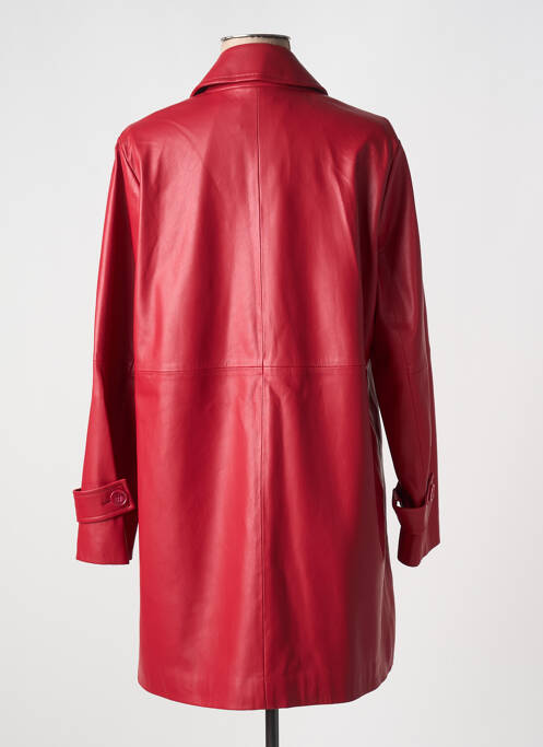 Veste simili cuir rouge MARINA RINALDI pour femme