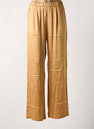 Pantalon large taille normale taille normale marron LAUREN VIDAL femme