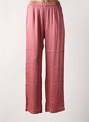 Pantalon large taille normale taille normale rose LAUREN VIDAL femme
