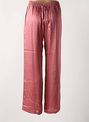 Pantalon large taille normale taille normale rose LAUREN VIDAL femme