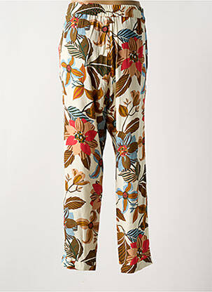 Pantalon slim taille élastique taille normale marron DIANA GALLESI femme
