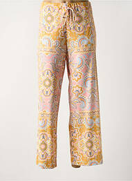 Pantalon droit stretch taille normale jaune FUEGO WOMAN femme