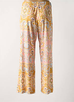 Pantalon droit stretch taille normale jaune FUEGO WOMAN femme