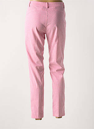 Pantalon chino tissage popeline taille normale rose DIANA GALLESI femme
