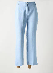 Pantalon droit bleu NENETTE pour femme seconde vue