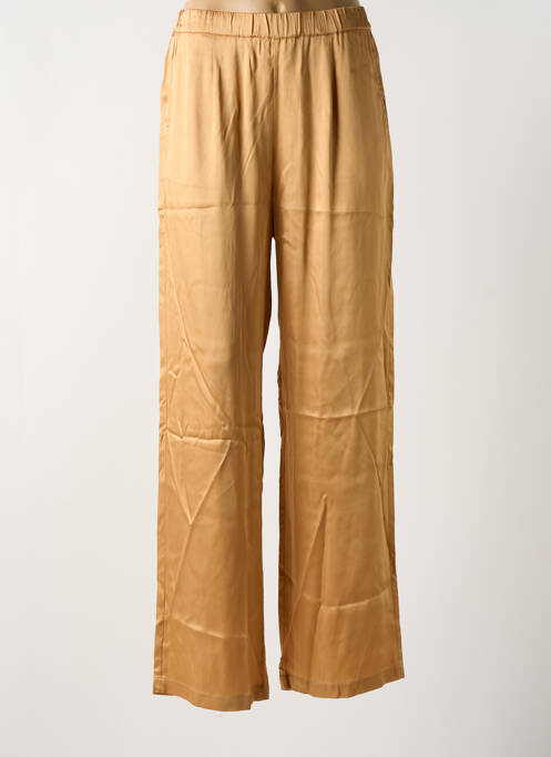 Pantalon large marron LAUREN VIDAL pour femme