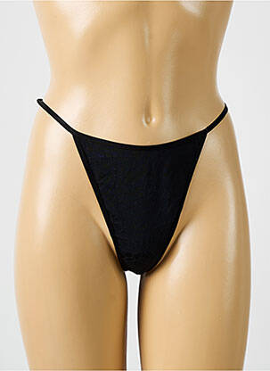 String effet matière satinée noir BARBARA femme