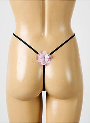 String effet matière satinée noir BARBARA femme