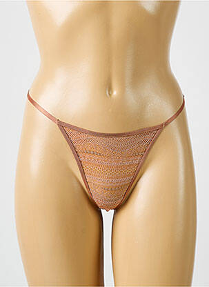 String stretch marron BARBARA femme