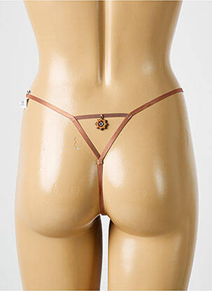 String stretch marron BARBARA femme