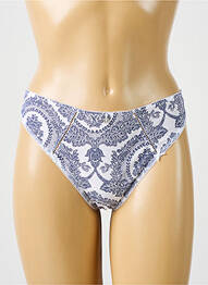 Tanga broderie bleu EMPREINTE femme