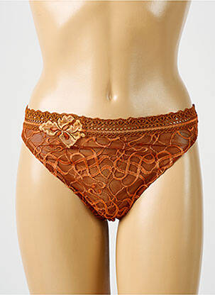 Tanga stretch orange AUBADE femme