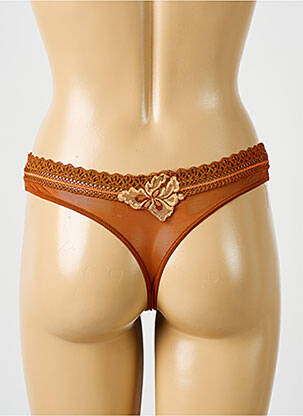 Tanga stretch orange AUBADE femme