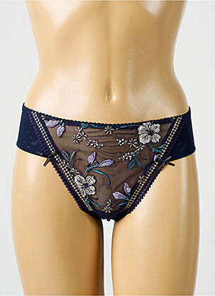 Tanga stretch bleu EMPREINTE femme