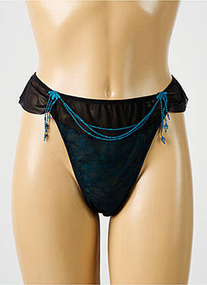 Tanga stretch bleu WACOAL femme