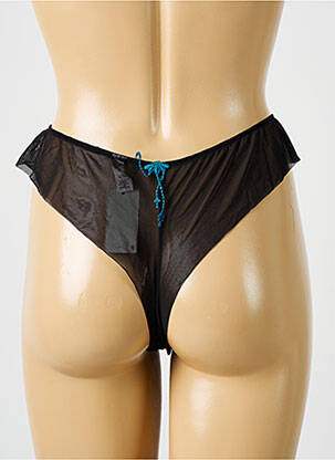 Tanga stretch bleu WACOAL femme