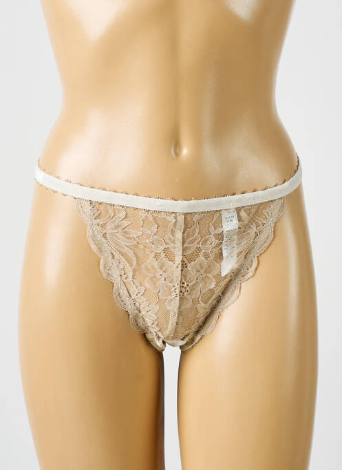 String beige LEJABY pour femme