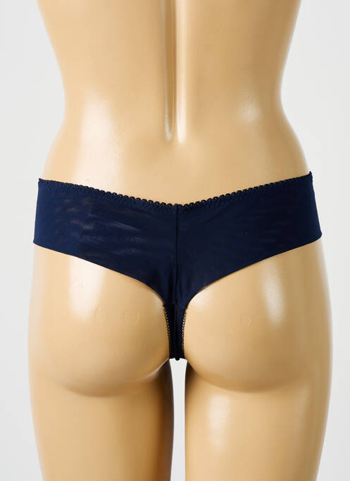 Tanga bleu EMPREINTE pour femme