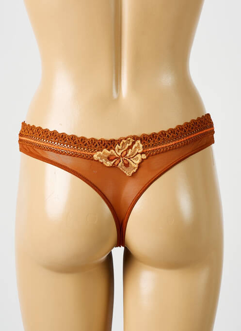 Tanga orange AUBADE pour femme