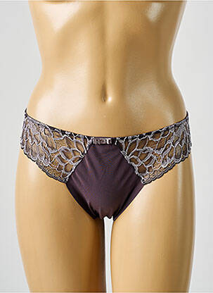 Tanga broderie violet WACOAL femme