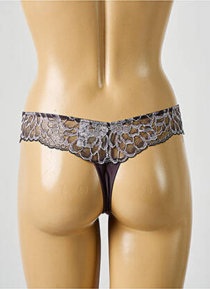 Tanga broderie violet WACOAL femme