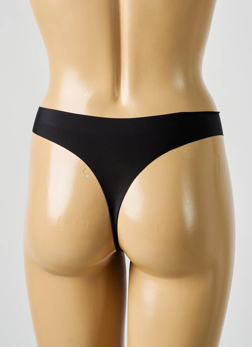 Tanga noir WACOAL pour femme