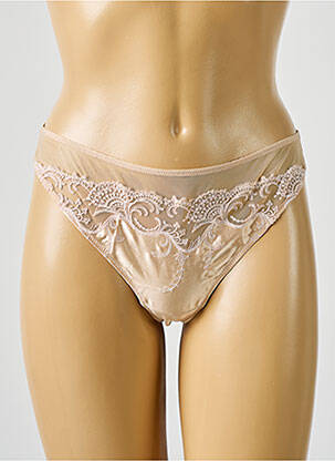 String tissage satiné beige LISE CHARMEL femme