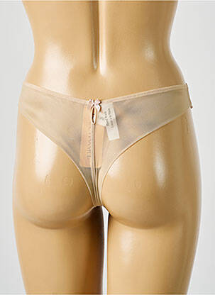 String tissage satiné beige LISE CHARMEL femme
