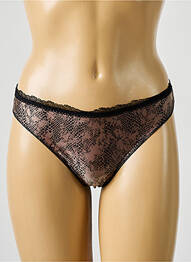String tissage satiné marron ANTIGEL femme