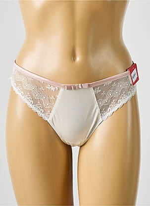 Tanga dentelle blanc MARIE JO femme