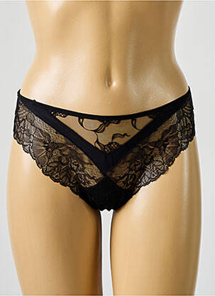 Tanga tissage dentelle noir LISE CHARMEL femme