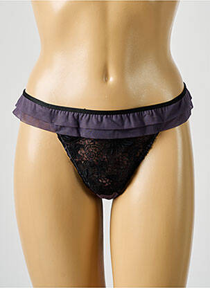 String stretch noir WACOAL femme