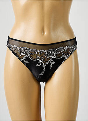Tanga stretch noir LISE CHARMEL femme