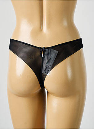 Tanga stretch noir LISE CHARMEL femme