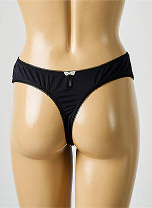 Tanga stretch noir FANTASIE femme