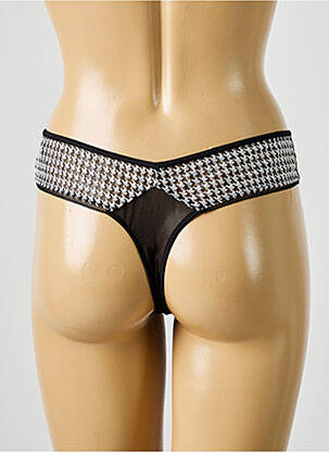 Tanga stretch noir WACOAL femme