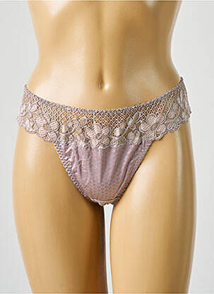 String tissage satiné violet LEJABY femme