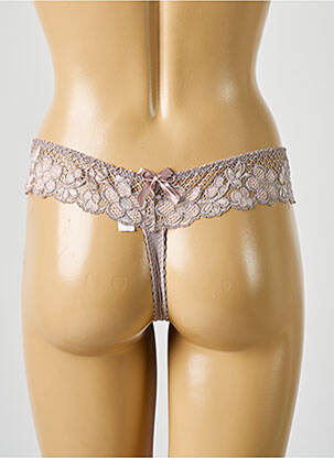 String tissage satiné violet LEJABY femme
