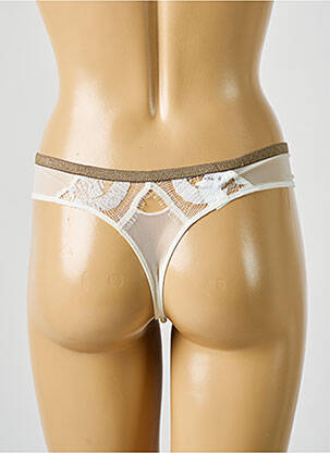 String légère et transparente blanc BARBARA femme