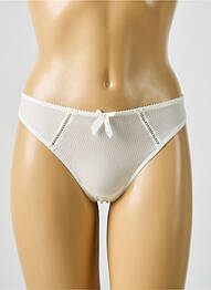 Tanga stretch blanc EMPREINTE femme